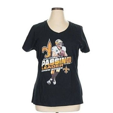 Drew Brees New Orleans Saints Women's V-Neck T-Shirt By Fanatics