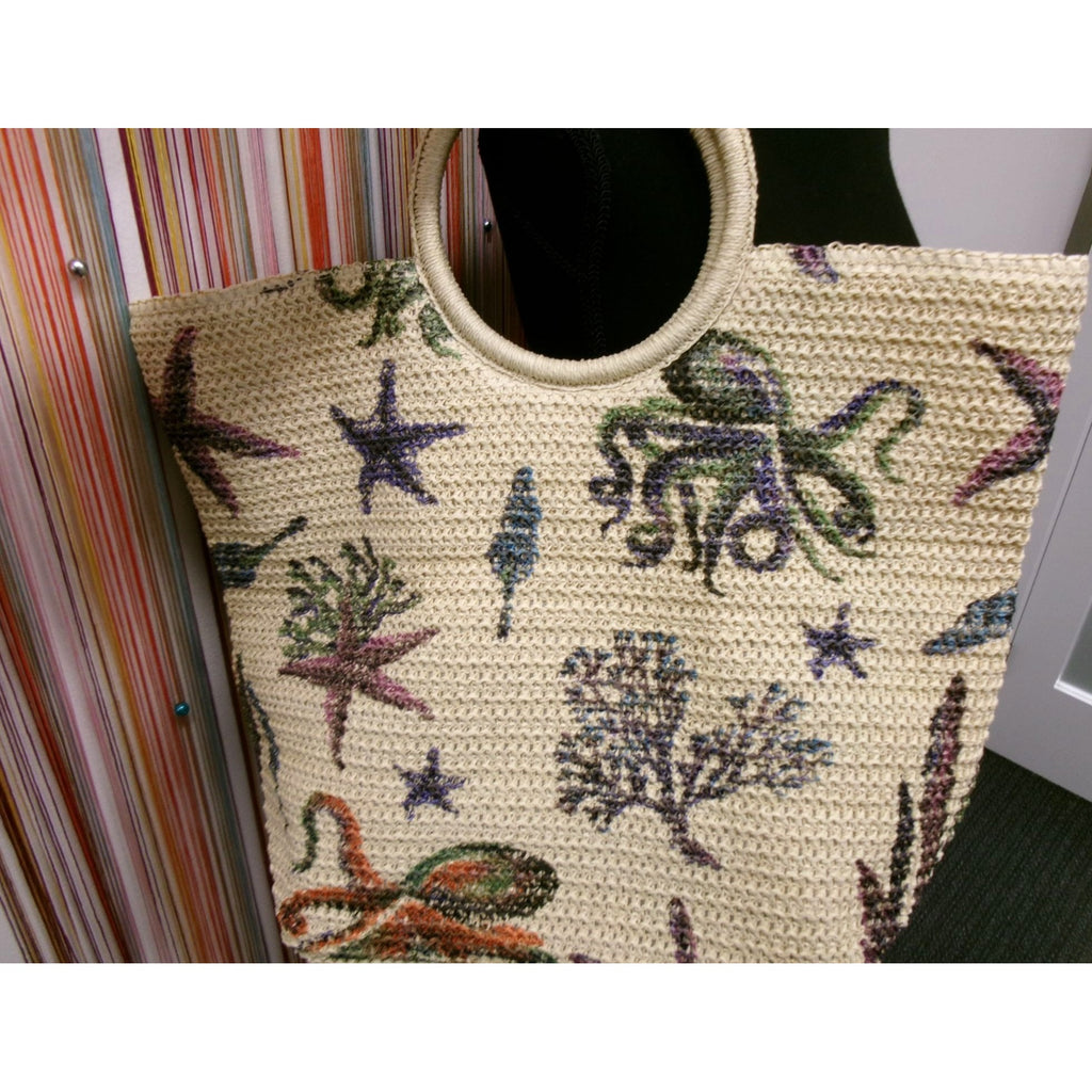 NEW Sealife Woven Tote Bag by Natasha