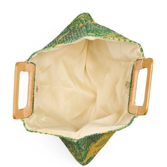 NEW Tropical Print Woven Small Tote by Natasha