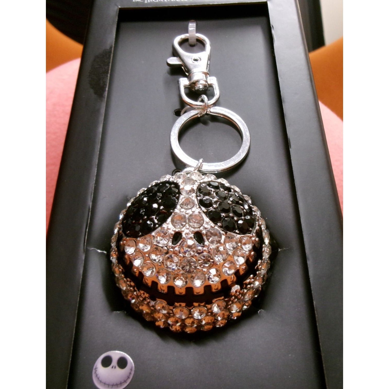 Jack Skellington Rhinestone Bag Charm - Nightmare Before Christmas