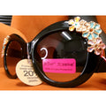 Betsey Johnson Oversized Floral Sunglasses With UV Protection & Recycled Plastic Frame